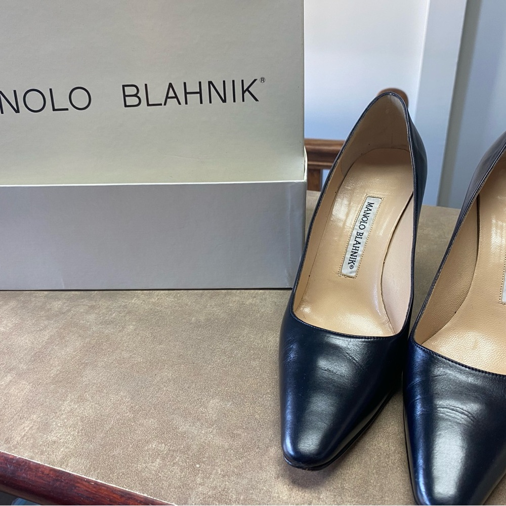 Vero Cuoio Black Leather Heels